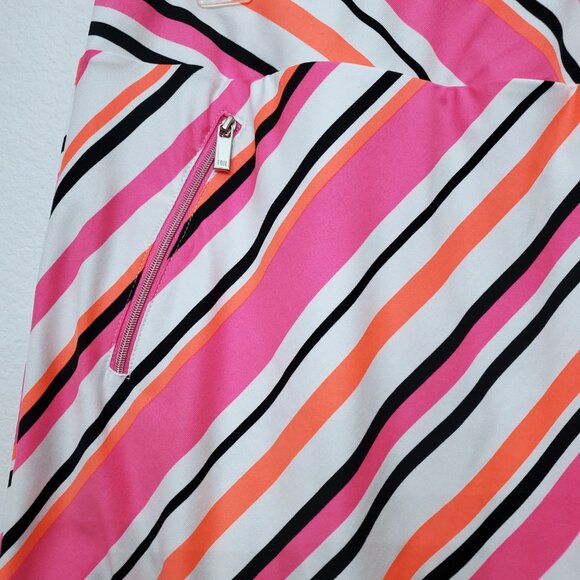 Tail 18" Darby Pull-On Golf Pickleball Tennis Skort Sherbert Stripe Color Medium - Picture 3 of 13